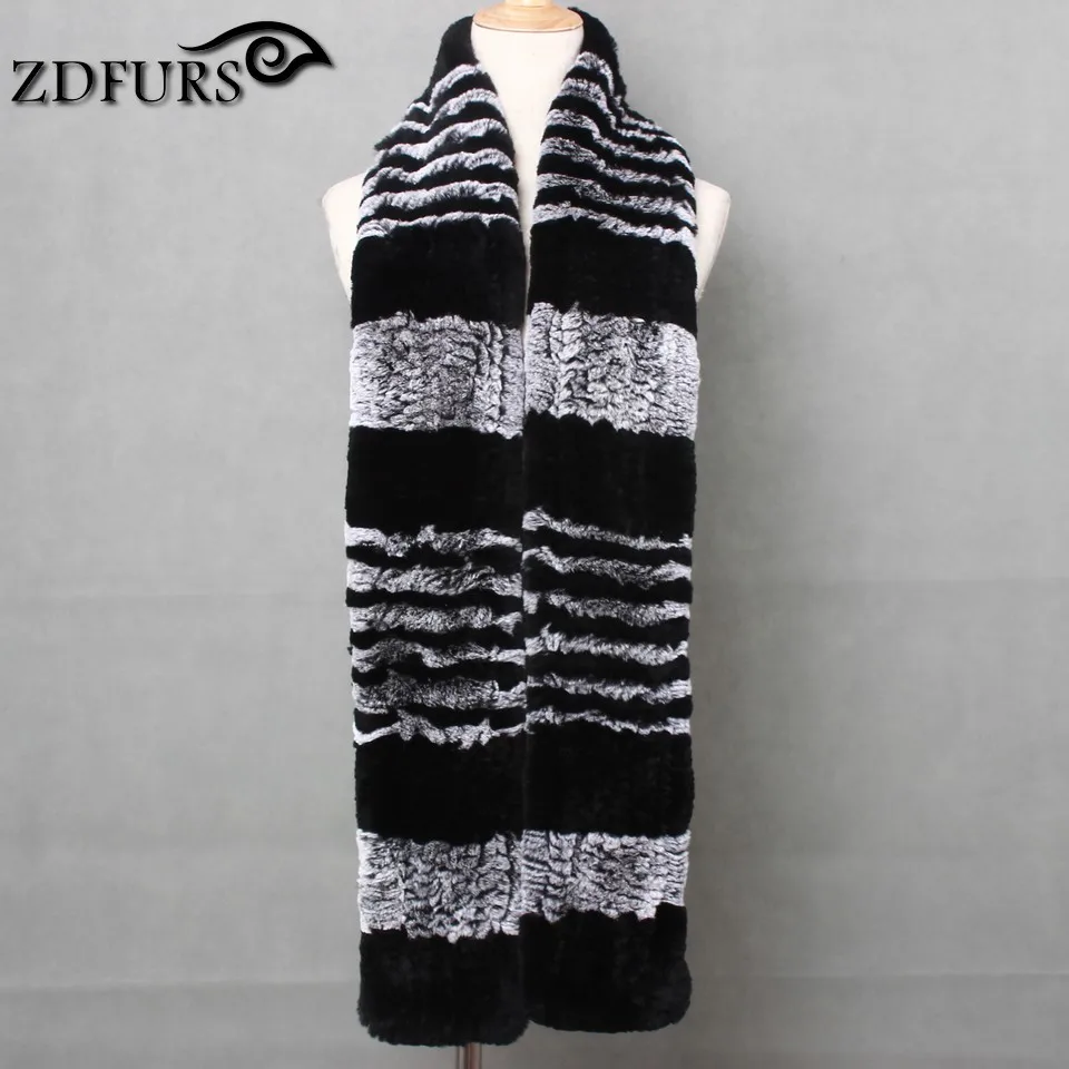 2020 FXFURS new hight quality Winter Women Rabbit Fur Scarves Hot Warming Luxury Rex Rabbit Fur  Female Natural Fur Scarf