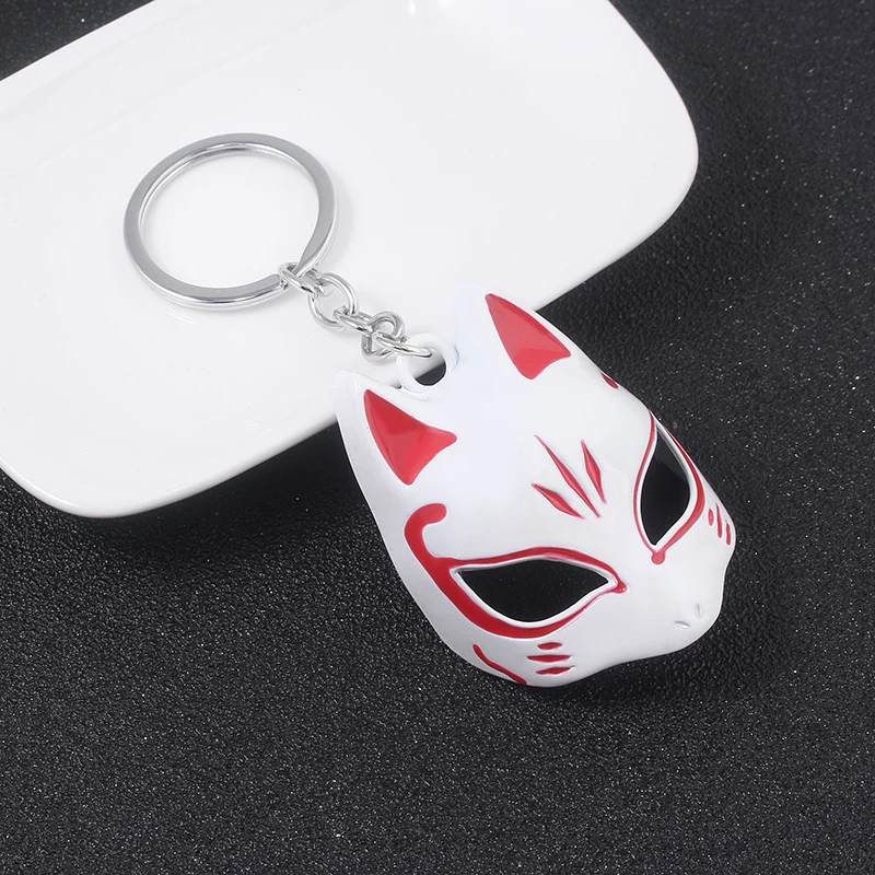 New Style Game Persona 5 Keychain Yusuke Kitagawa Fox Mask Pendant Key Chain for Women Men Cosplay Jewelry Gift