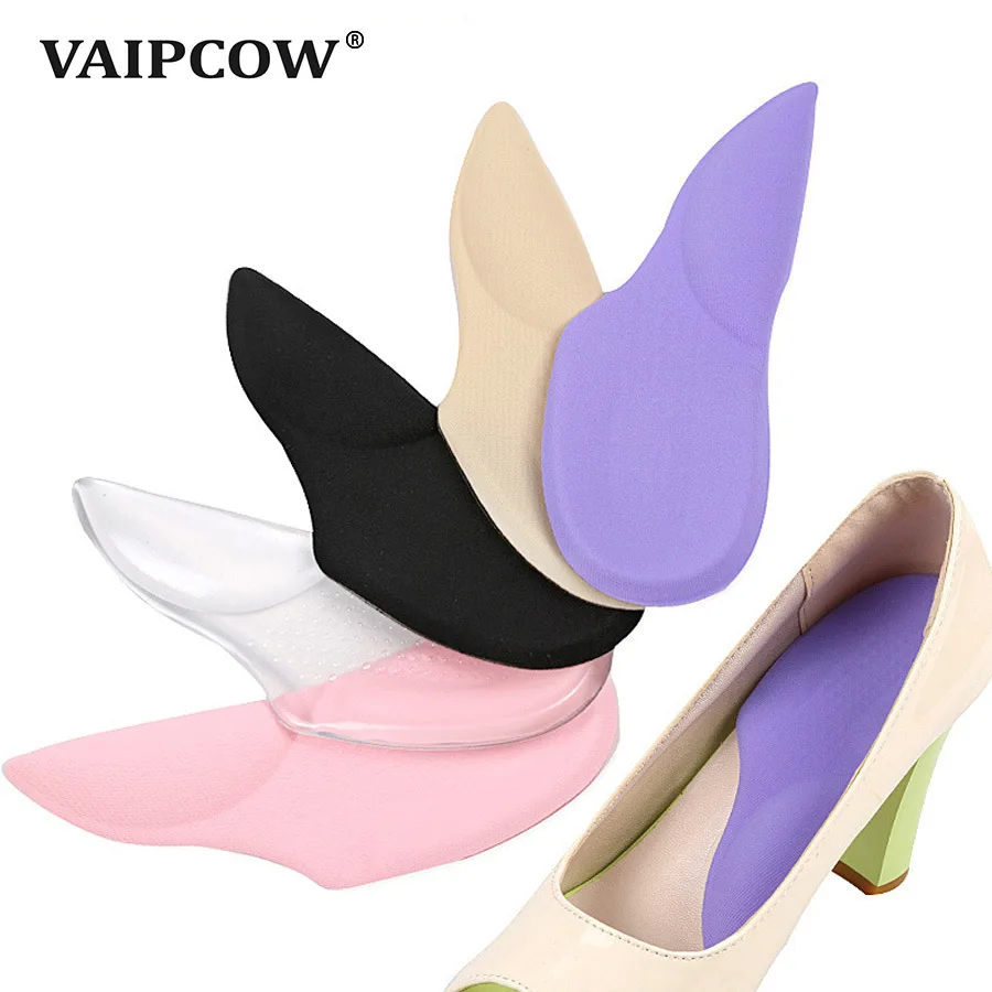 VAIPCOW 3/4 Orthopedic Arch Supports Shoe Insoles Heels Pads for High Heel Shoe Liners Gel Inserts Pain Relief palmilha Insole