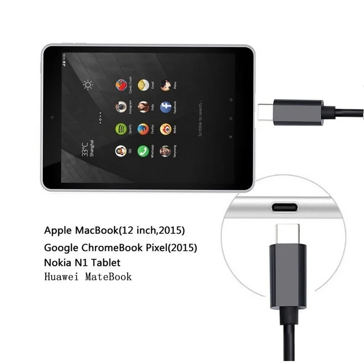 1.8 メートル USB 3.1 タイプ C に USB-C Displayport ディスプレイポート DP 4 k UHD Hdtv ケーブル Chromebook & macbook & ラップトップ黒