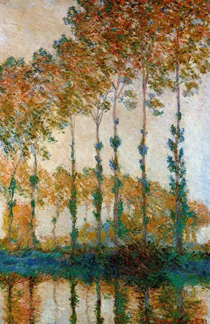 

100% handmade landscape oil painting reproduction on linen canvas,poplars-on-the-banks-of-the-epte-autumn-1891 by claude monet