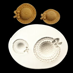 Straw Hat Silicone Sugarcraft Mould, Fondant Cake Decorating Tools