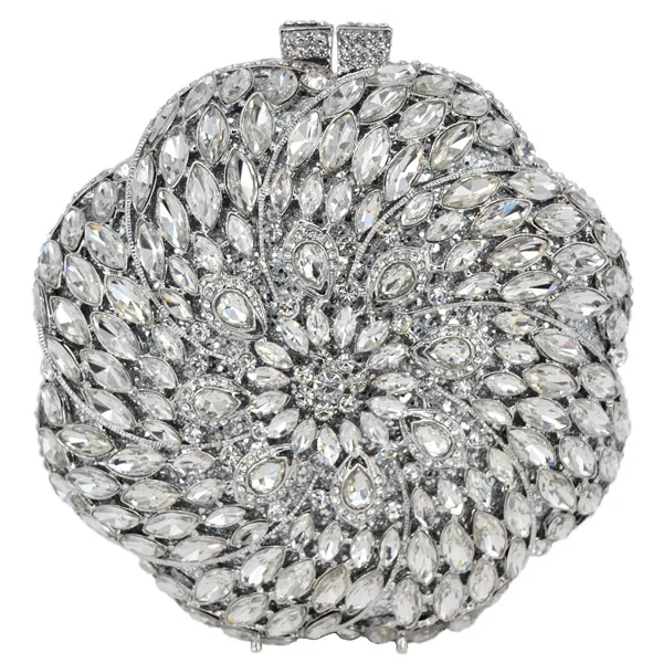 

Stylish Multicolor Circular Women Crystal Clutch Bag Luxury Diamond Evening Bag Ladies Cocktail Party Purse Banquet Bag 88460