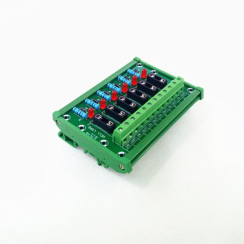 DIN Rail Mount 6 Position Fuse Module Board Micro Mini Medium Small Universal Car Fuse Holder.