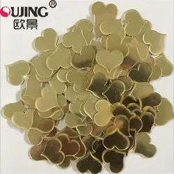 100 unids/set 3D pequeño corazón acrílico superficie de espejo pegatina de pared para habitaciones de niños decoración de boda calcomanías de pared amor DIY arte Mural