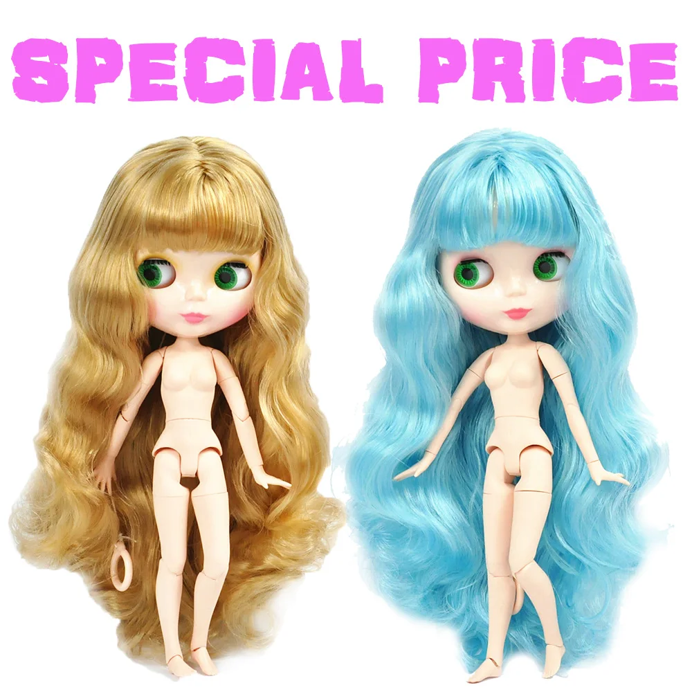 

Factory Special Offer Blyth Doll Joint Body DIY Nude BJD toys Fashion Blyth Dolls girl Christmas gift mix color hair White Skin