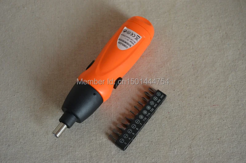 NEW 6V Electric screwdriver Cordless Drill + 11pcs Screwdriver bit set Household DYI Tools Fast shipping