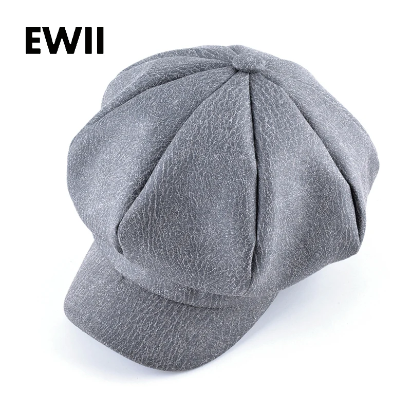 

Fashion autumn newsboy cap men vintage beret hats for men solid octagonal hat boina unisex casual flat caps chapeu masculino