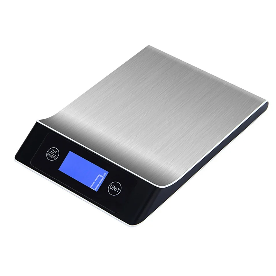 Stainless Steel 15KG/1G Portable Balance Digital Kitchen Scale With LCD Electronic Postal Platform Baking Diet Food Weight