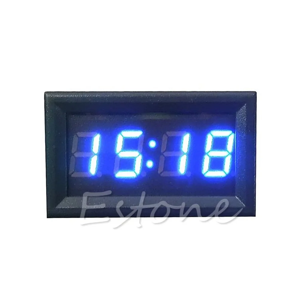 12V/24V Car Motorcycle Accessory Dashboard Digital Clock LED Display NEW