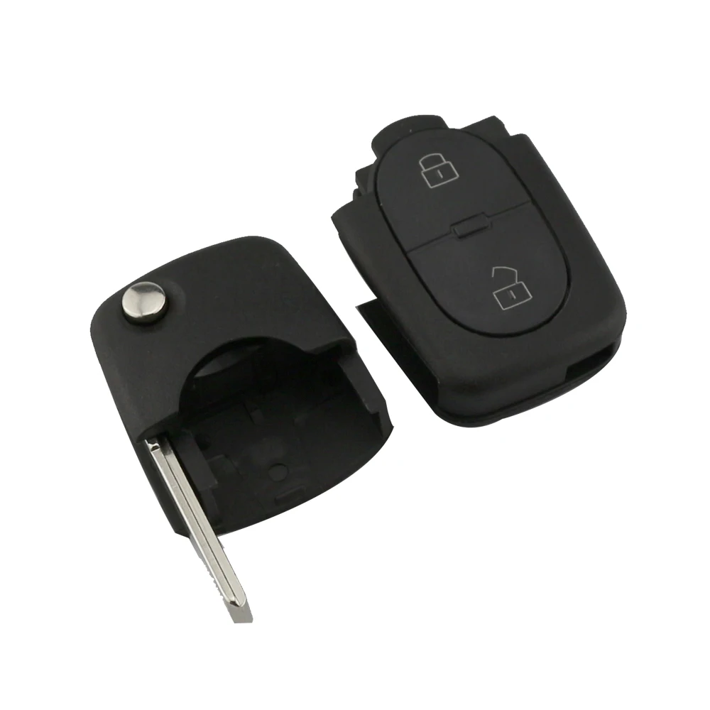 YIQIXIN 433.92Mhz 2 Button Folding Flip Remote Car Key With ID48 Transponder Chip For Audi A2 A3 A4 A6 A8 TT RS4 4DO 837 231 R