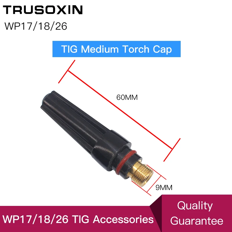 TIG Welding Machine Accessories WP17 W26 WP18 TIG Welding Torch Head Short Medium Long TIG Back Cap With O Ring