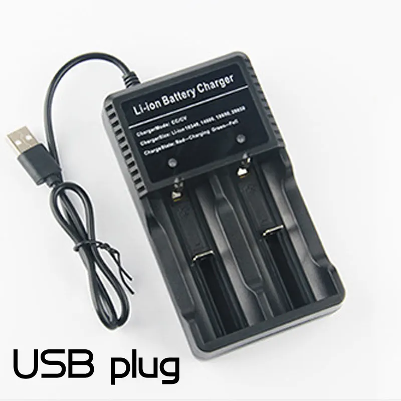 Bán 1 Cái Kingwei 306 Đầu Ra USB Đôi Pin Sạc 26650 18650 14500 CR123A Pin Lithium 3.7V