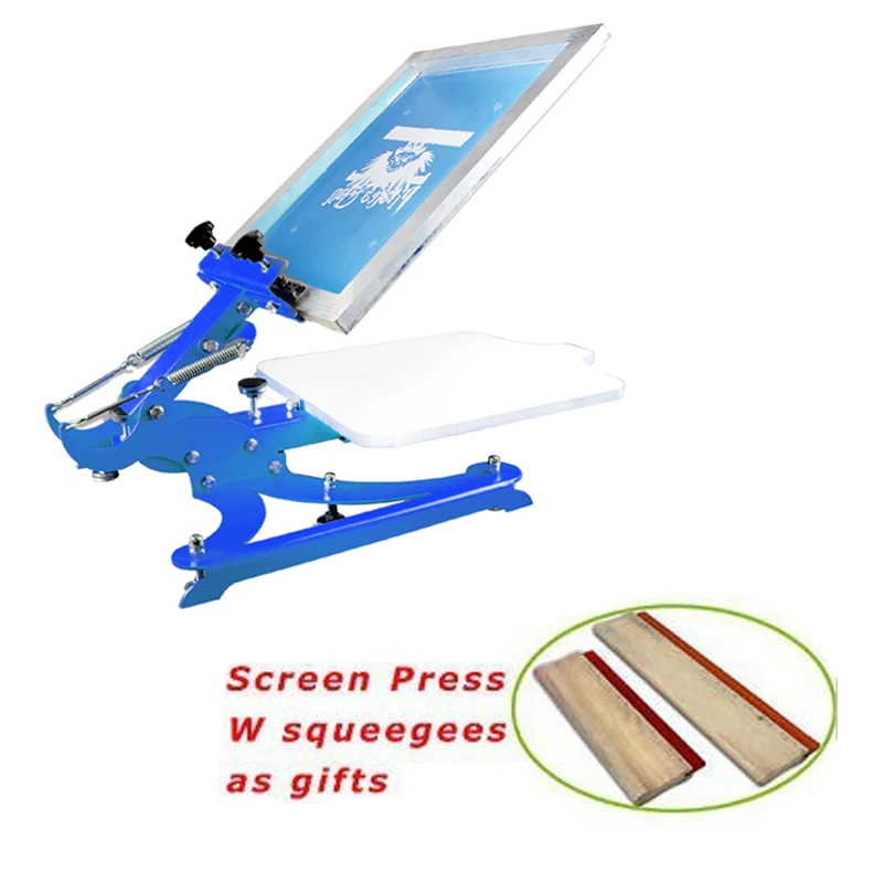 Free Shipping Screen Printing Starter Hobby Press Pallet Adjustable 2 Squeegees Given as Gifts