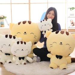 45-100cm Hot Fashion Hot Cute Big Face Smile Cat Plush Stuffed Toys Soft Animal Dolls Christmas Birthday Gifts for Kids Girls