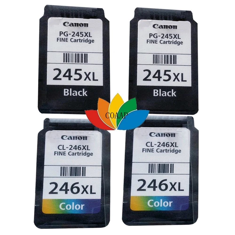 PG-245 CL-246 Black & Tri-color Re-Manufactured Ink Cartridge for Canon TR4527 MG2420 MG2520 MG2920 MG2922 IP2820 MX492 Printer