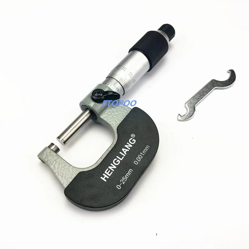 0-25MM*0.001 Micron Outside micrometer calibration micrometer thickness measuring gauge