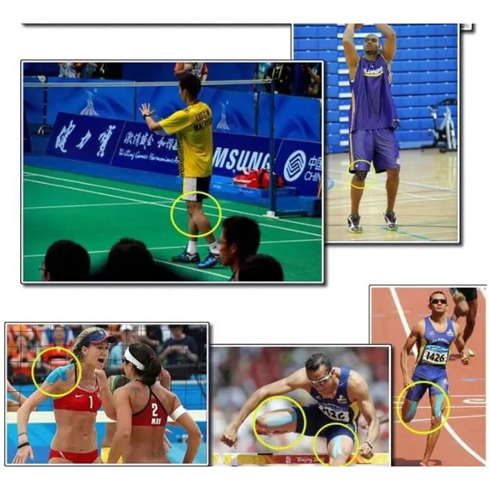 Kinesiology Tape Extra Wide 4 inch x 16.4 feet Roll Athletic Elastic Bandage for Pain Relief, Muscle Support, Recovery