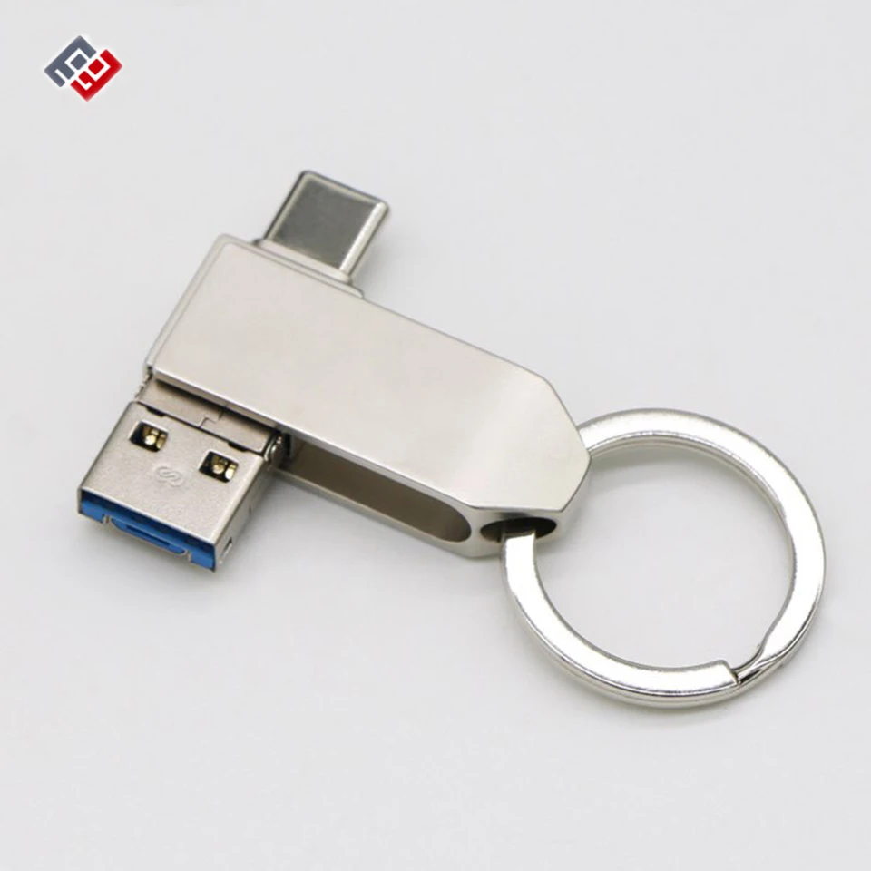 Creative Mobile Phone U Disk Type-c Android OTG USB3.0 Three-in-one Rotating USB Flash Drive 16g 32G Gift Customization