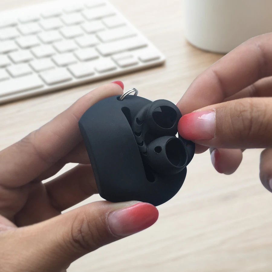 Mini Silicone Eartips Storage Case for Airpods Anti-lost Carrying Bag Pouch for Earpods Earbud Hook Cap Bag Earphone Accessories