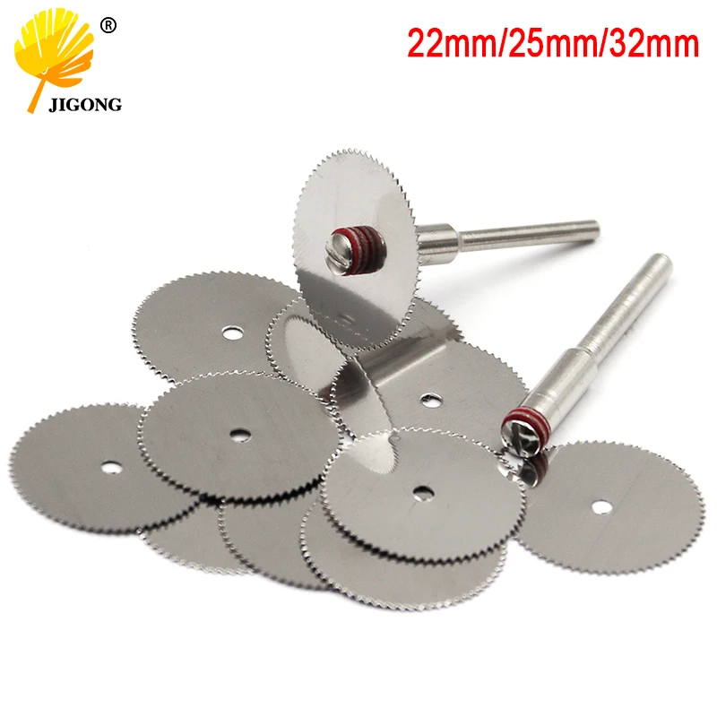 Tarcze tnące Narzędzia obrotowe Tarcza tnąca do narzędzi Dremel Akcesoria 10 szt. Tarcze dremel z 2 szt. Trzpieni 22 mm 25 mm 32 mm