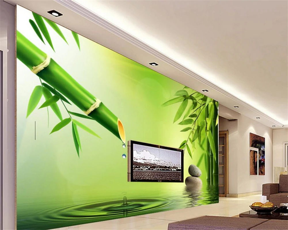 Beibehang Customize any size 3D wall murals living room, modern fashion beautiful new pictures Bamboo Ching 3d wallpaper murals