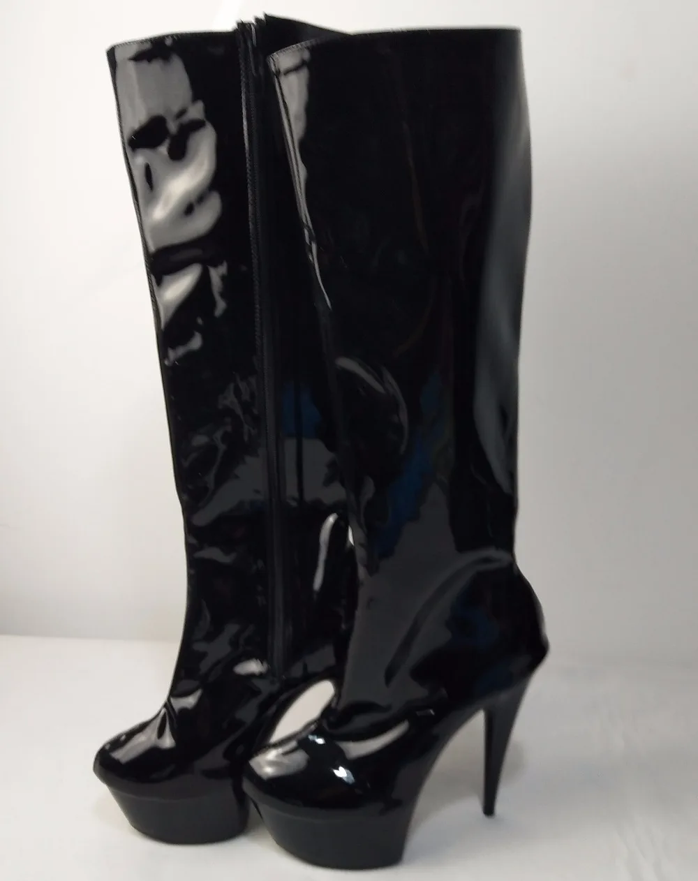 15 cm high boots sexy, dynamic women sexy shining nightclub shoes, wear high evening wear, dance shoes