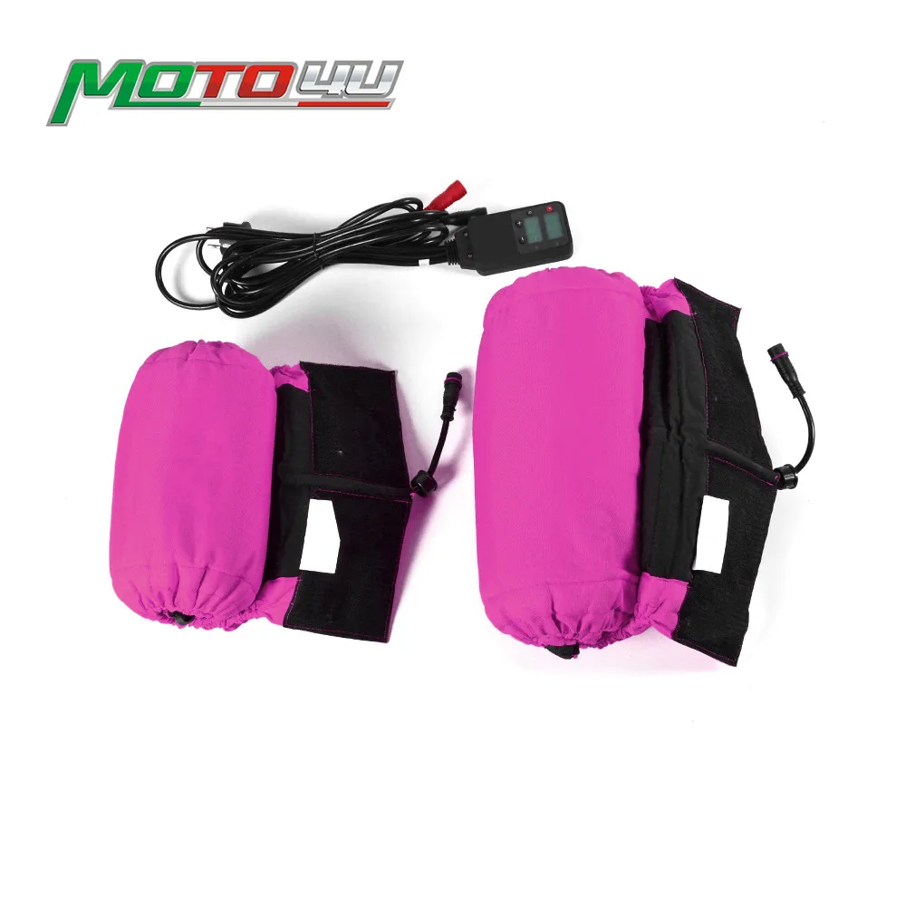 Pink Digital Motorcycle Tire Warmer 120/165 Motorbike Tyre Warmer Front and Rear 17 inch Electric Blanket For Racing