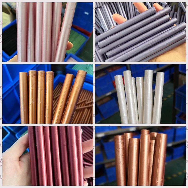 New 6 colors colors 10pcs/package round sealing stick bar as office supplies wedding invitation card wax pear white pink purple