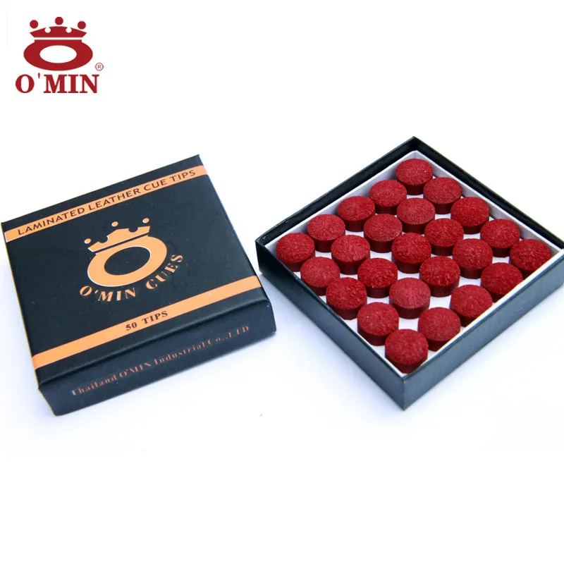 10 Pcs/lot Omin Red Snooker Cues Tip 10mm Snooker Billiard Accessories China 2016