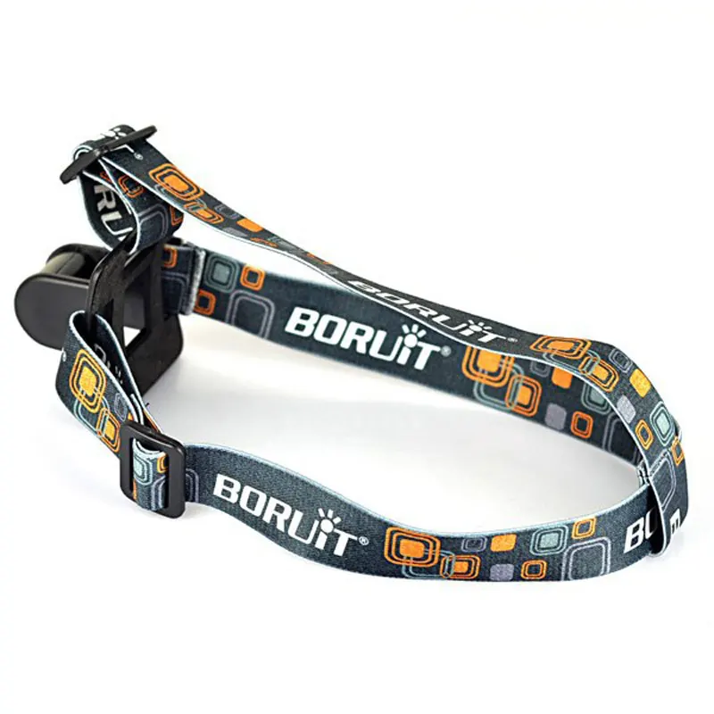 Imagem -06 - Boruit-ajustável Headband para Bicicleta Cabeça Cinto Strap r5 Led Light Cabeça Lâmpada