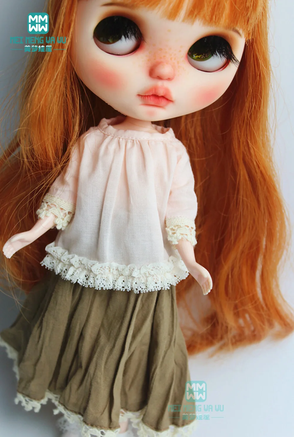 

1PCS Blyth accessories fashion forest Shirt Set for 28-30cm Blyth Azone OB22 OB24 doll clothes