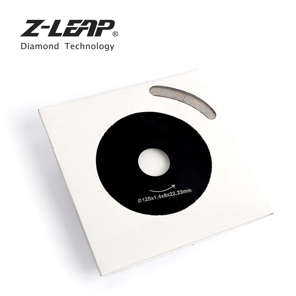 Z-LEAP 5 นิ้วกระเบื้องเซรามิคตัดหินอ่อนใบเลื่อย Professional ตัดเพชรเครื่องมือกดร้อนส่วน Fast เหลาตัด