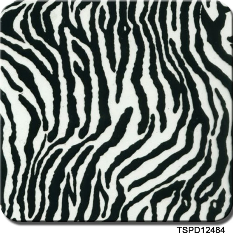 

CSPD12484 1m wide hydrographics water transfer 10m length Zebra pattern film hidrografico