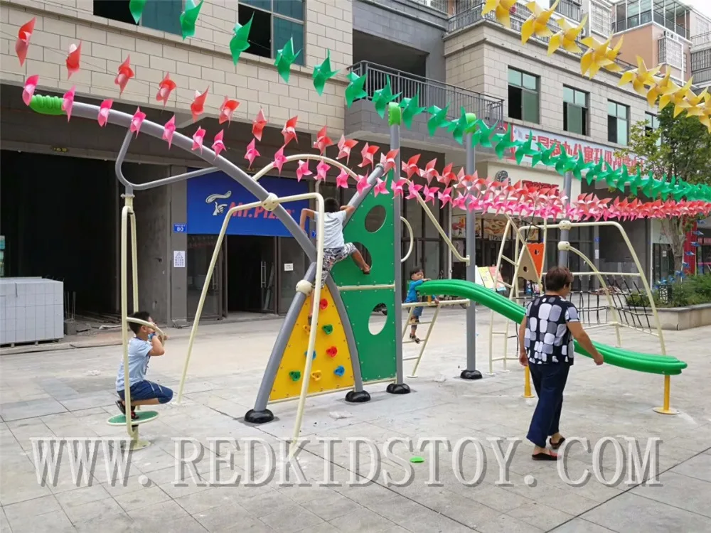 Heavy Duty Jungle Gym Outdoor Playground Equipment for Children Includes Slide Climbing