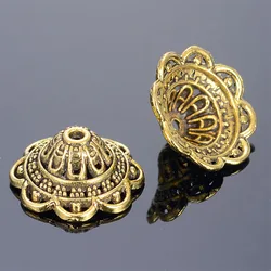 20PCS 8*18MM Antique Silver Plated Alloy Big Beads Caps Diy Handmade Jewelry Findings Jewelry Accessories Wholesale