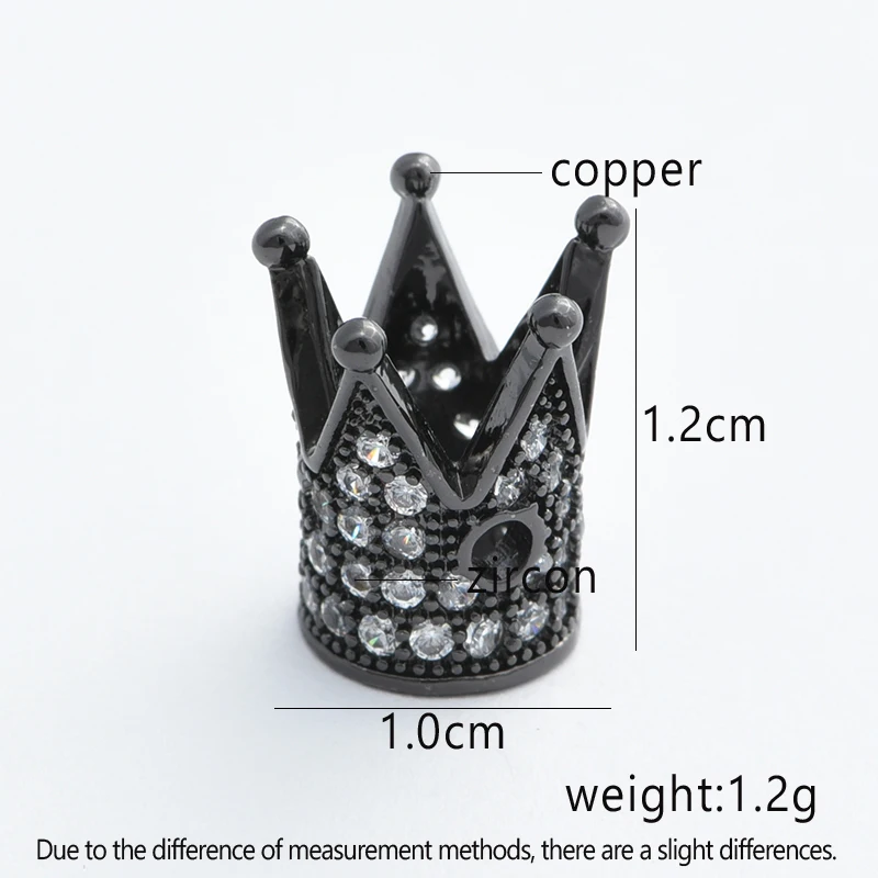 1 PCS 10*12mm Crown Beads for DIY Jewelry Findings Accessories Handmaade Woman Man Natural Stone Bracelets Gift