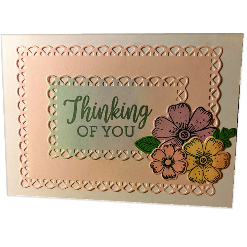 Zagnieżdżone Stitched muszelki ramka prostokątna matryce do cięcia metalu DIY szablony do cięcia papier typu kraft tworzenie kartek Scrapbooking