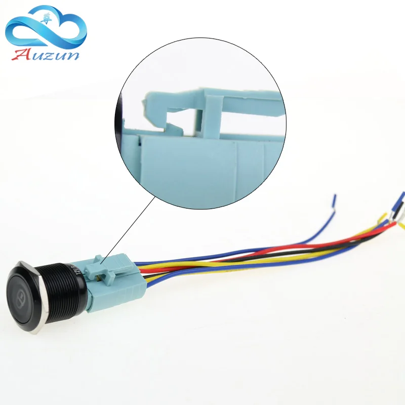 16/19/22mm metal button switch socket base button switch special base line length 150mm