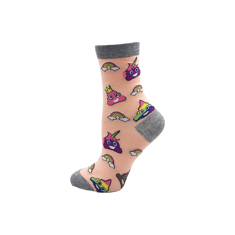 Cute Fashion Soft Novelty Cotton Women Socks Unicorn Duck Alien Dinosaur Colorful Cartoon Happy Kawaii Funny Socks For Girl Gift