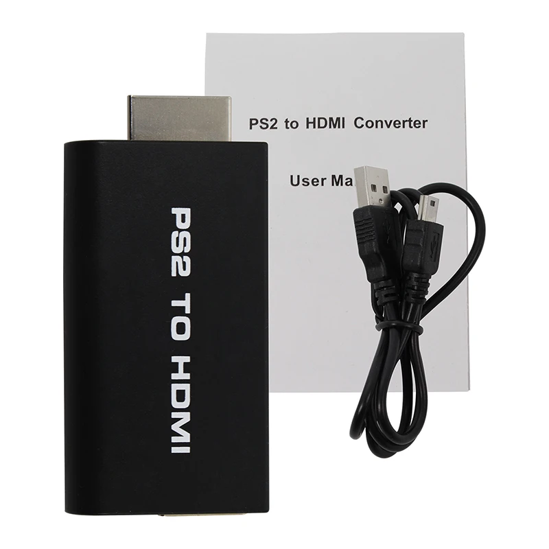 

Wiistar ps2 to HDMI Adapter Converter 480P Output Upscaling 3.5mm Audio Video Output Sale