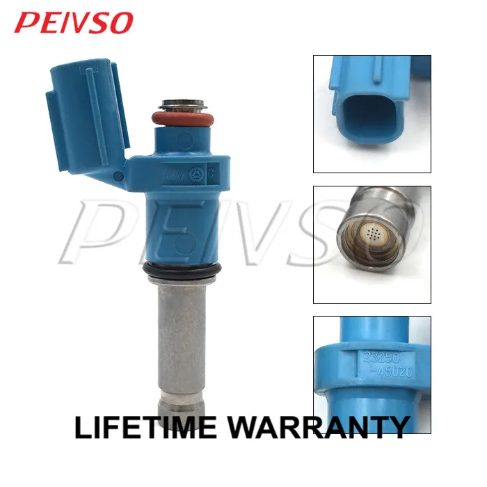 

PEIVSO 1/4pcs 23250-45020 23209-45020 Fuel Injector For LEXUS JP / EU / NA / General LFA LFA10 2010~2012 4.8L V10 1LRGUE