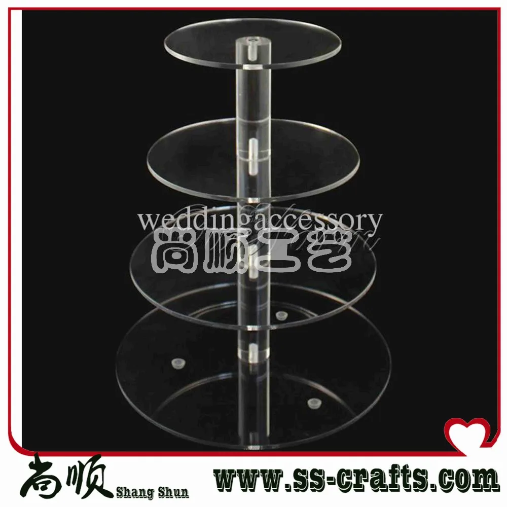 4 tiers acrylic cupcake stands/ color plexiglass wedding cake diplay stands/perspex cupcake stands