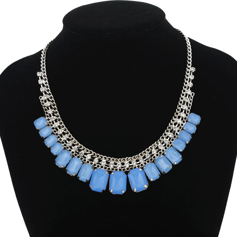 Necklaces Jewelry big crystal rhinestone necklace fashion jewelry for women party 102 #N070