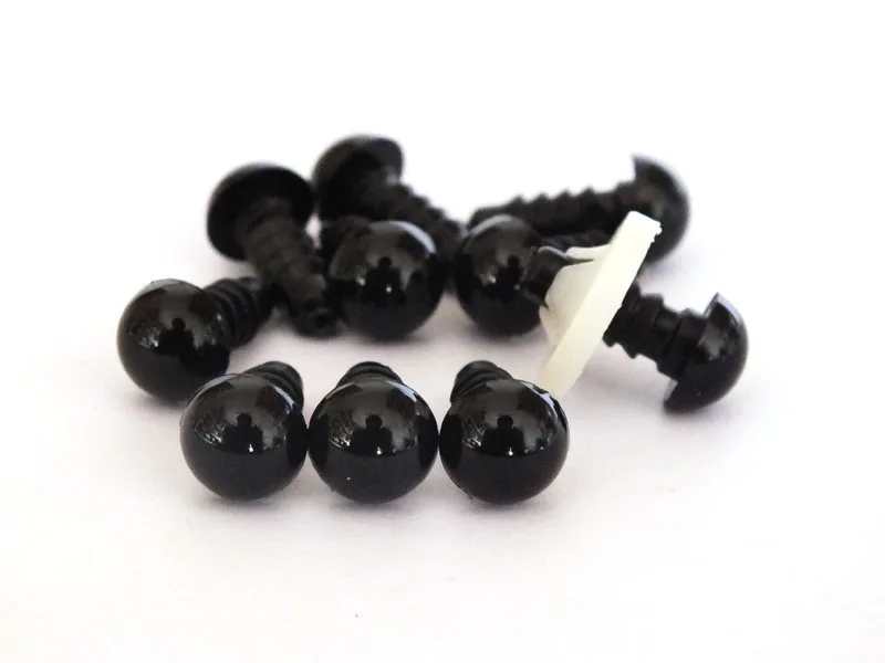 1000pcs 7mm and 1000pcs 8mm High quality black Safety eyes  Plush eyes Teddy Bears eyes Plastic eyes/Wholesale