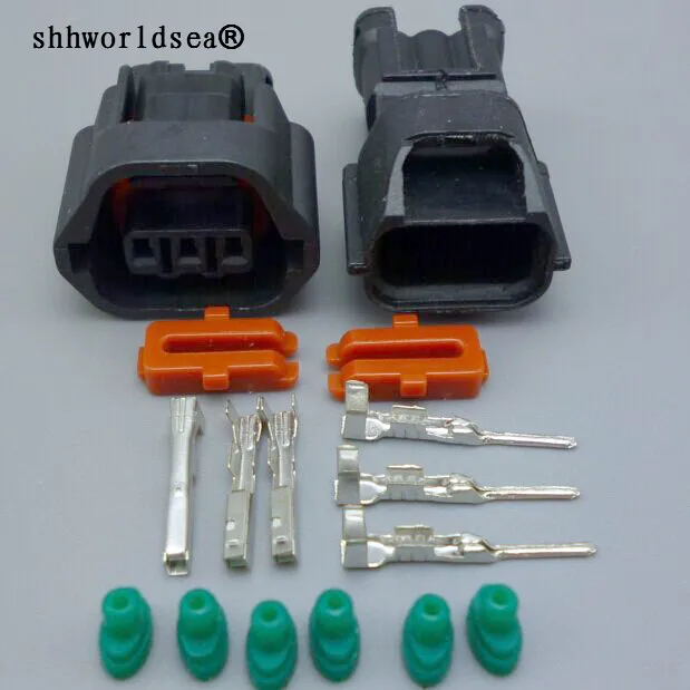 shhworldsea 3 Pin 1.2mm 7283-8730-30 7182-8730-30 Speed Plug Wire Connectors EVO Mivec Cam Sensor For Mitsubishi Nissan Qashqai