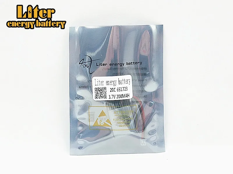 Repuestos para cuadricóptero a control remoto, 3,7 v, 200mah, 651723 H20, batería LIPO Original de 200mah, 10 Uds., venta al por mayor, 20C