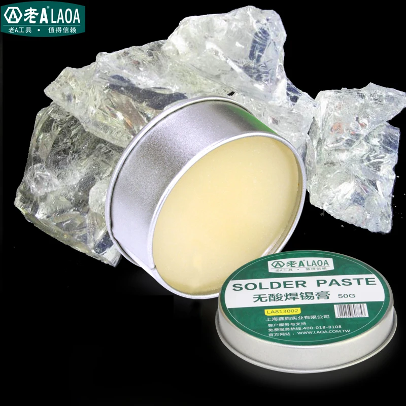LAOA 25g 50g No Acid SMD Soldering Paste Flux Grease SMT IC 10cc Repair Tool Solder PCB