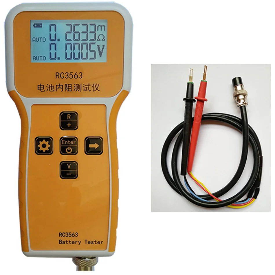 Herramienta de diagnóstico Digital de mano, probador de resistencia interna, capacidad de batería Digital, RC3563