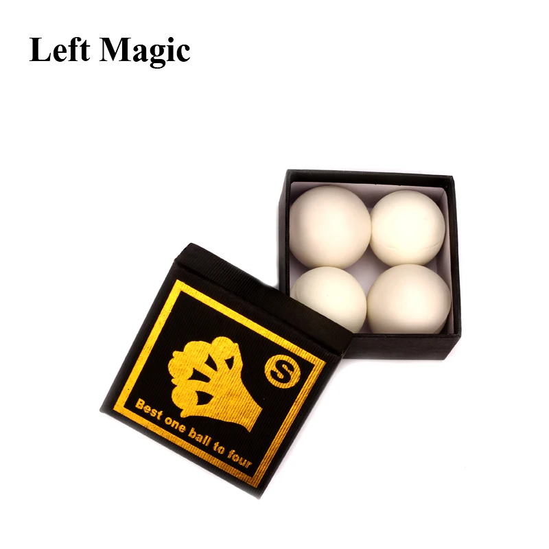 Good quality Best one ball to four white red Soft rubber Multiplying Ball stage magic tricks magician props magic toy 83150